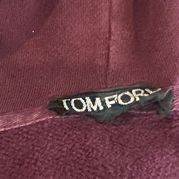 Tom Ford Grape/Purple Full 2-Way Zip Hoodie - Picture 6 of 6